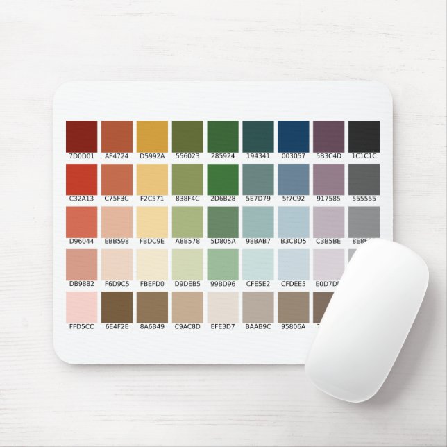 Colour Test Mouse Mat (With Mouse)