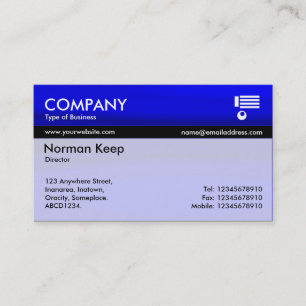 Colour Tex Banded - Blue Galaxy Business Card
