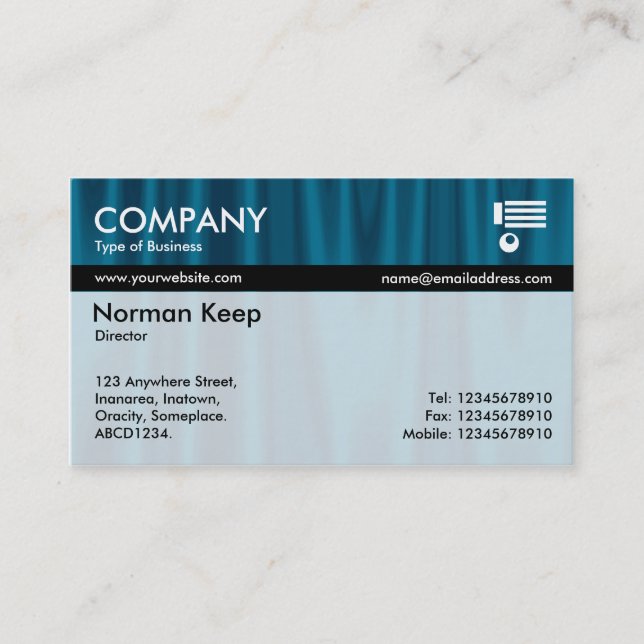 Colour Tex Banded - Drapery 01 Business Card (Front)