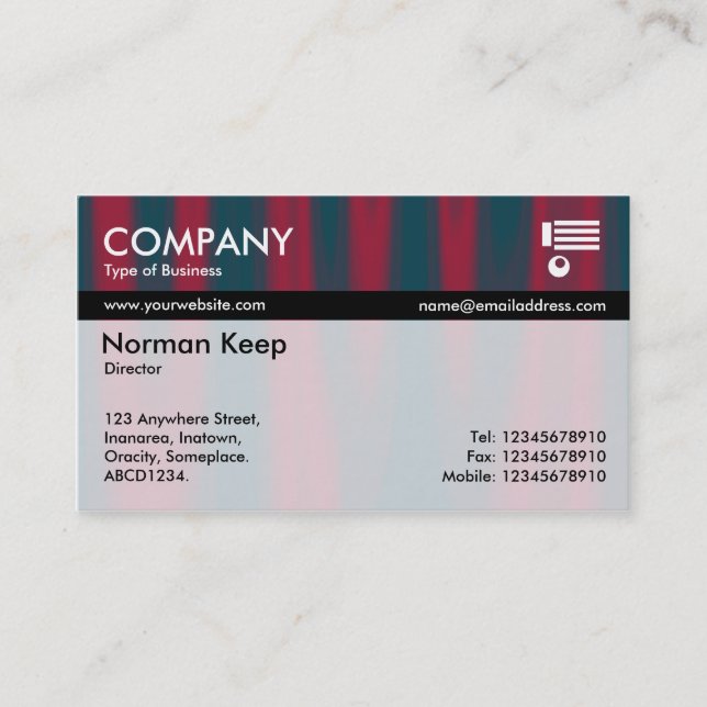 Colour Tex Banded - Drapery 02 Business Card (Front)
