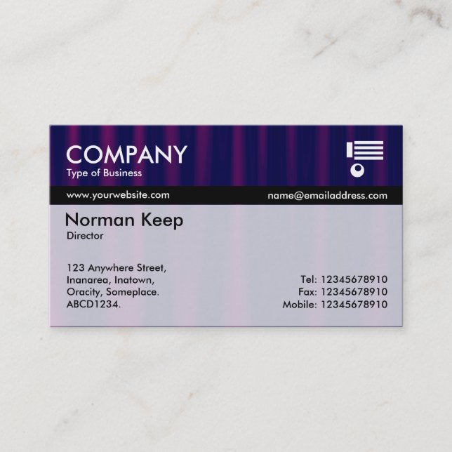 Colour Tex Banded - Drapery 04 Business Card (Front)