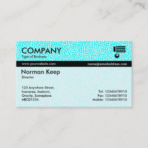 Colour Tex Banded - Random Spots - Cyan Business Card