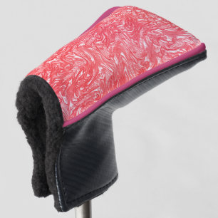 Colour texture "pearly strawberry cream" golf head cover