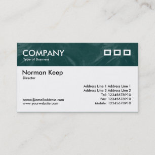 Colour Textured Header - Dark Green Brushed Business Card