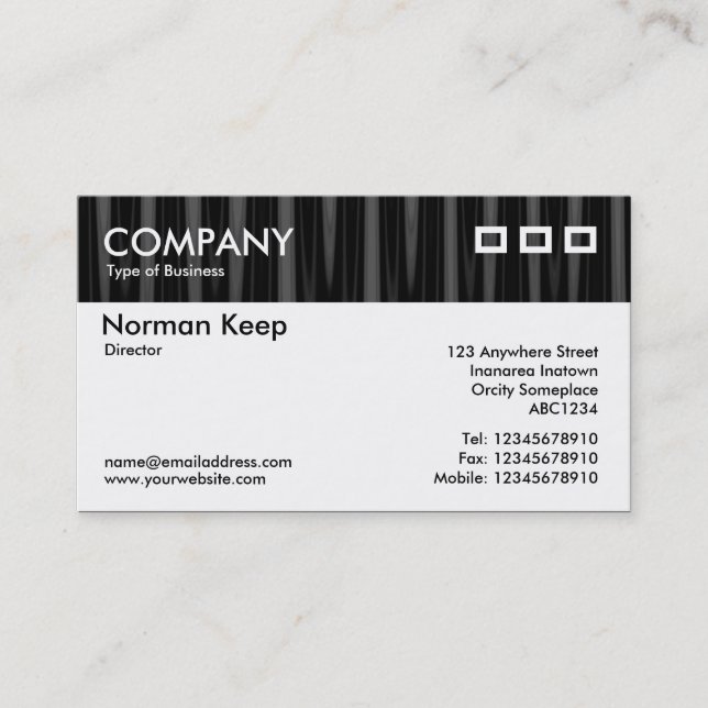 Colour Textured Header - Drapery 08 Business Card (Front)