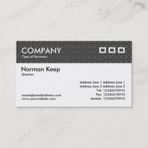 Colour Textured Header - Grey Fabric Business Card