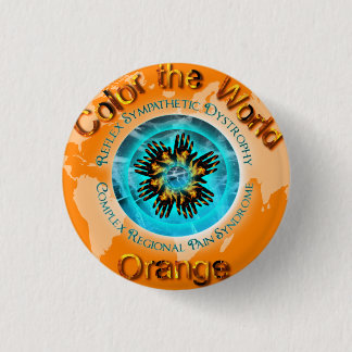 Colour the World Orange Day CRPS Dual Ice Circlet 3 Cm Round Badge