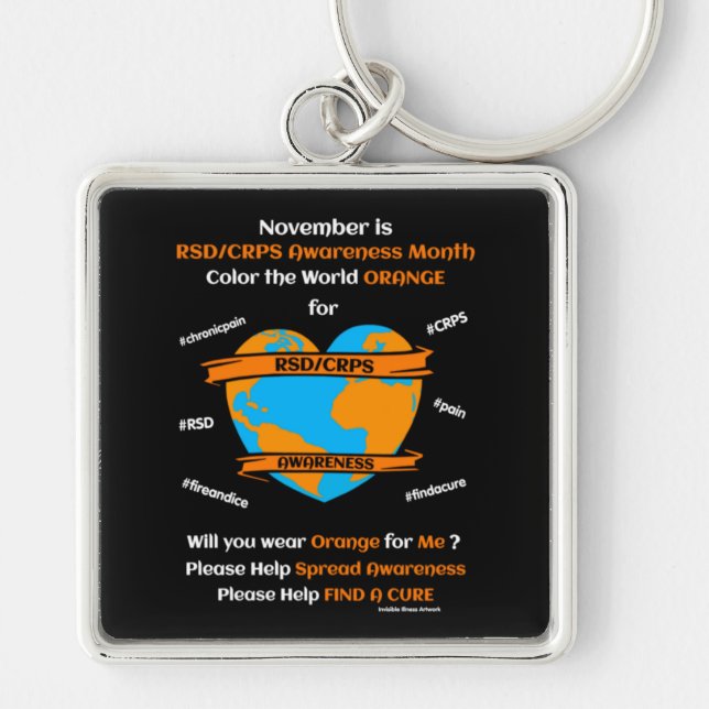 Colour the World Orange...RSD/CRPS Key Ring (Front)