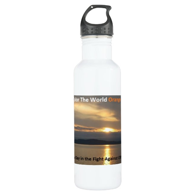 Colour The World Orange Water Bottle (Front)