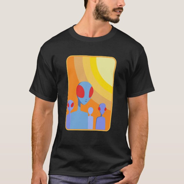 Colour Theory Aliens  T-Shirt (Front)