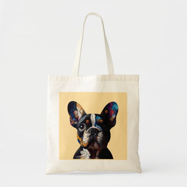 Colour Theory Frenchie Tote Bag (Front)