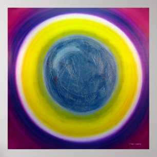 Colour Therapy Healing Mandala Fine Art Poster