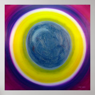 Colour Therapy Healing Mandala Fine Art Poster