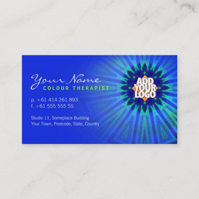 Colour Therapy Star Business Card (Front)