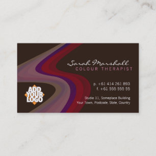 Colour Therapy Waves with Logo Business Card