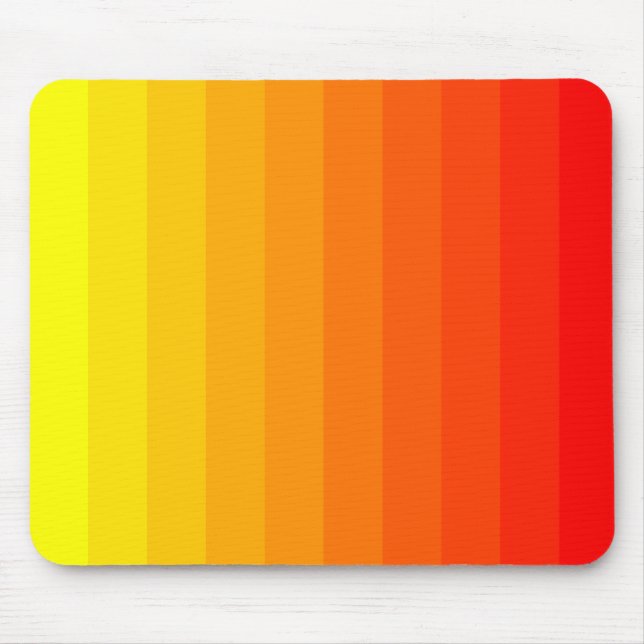 Colour Transition - Yellow to Red Mouse Mat (Front)