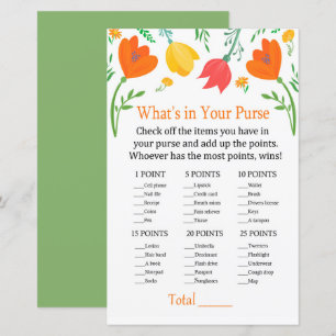 Colour tulips What's in your purse game