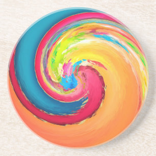 Colour Twirl Coaster