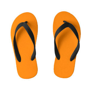 colour UT orange Kid's Flip Flops