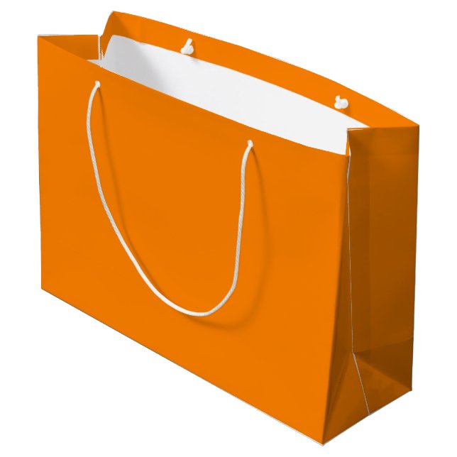 colour UT orange Large Gift Bag (Back Angled)