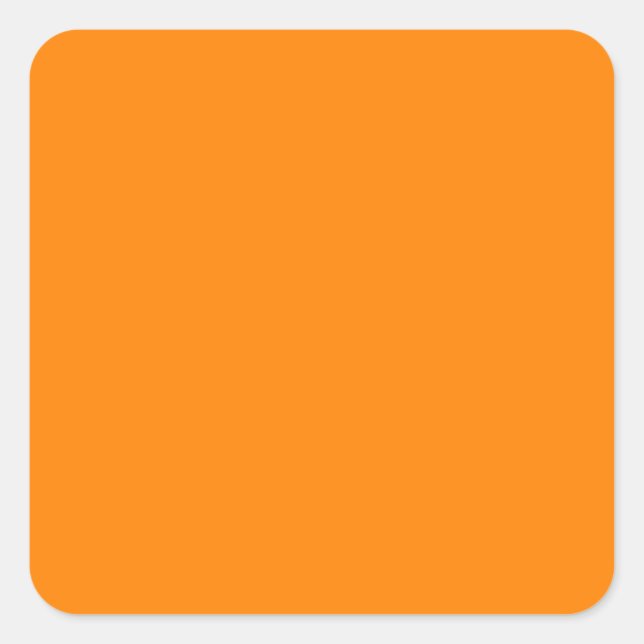 colour UT orange Square Sticker (Front)