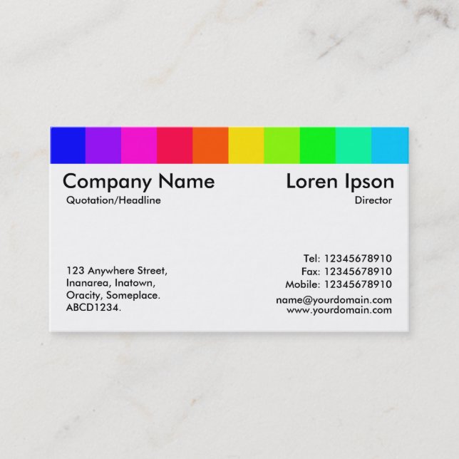 Colour Variations 04 Business Card (Front)