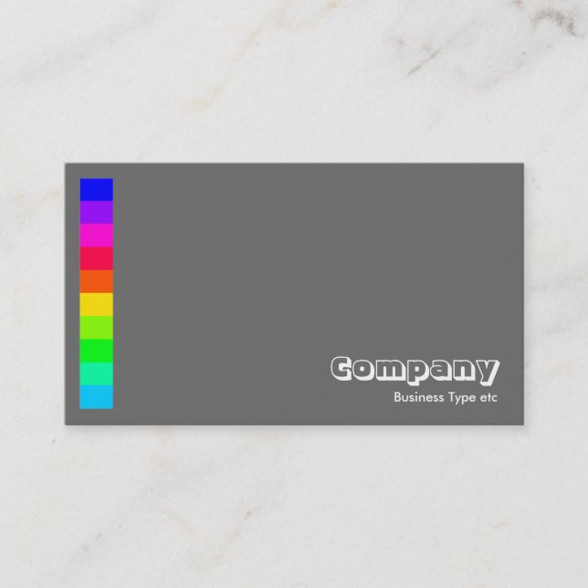 Colour Variations IV 03a - Grey Business Card (Front)