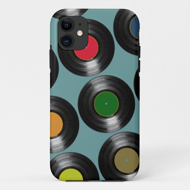 colour vinyl records pattern Case-Mate iPhone case (Back)
