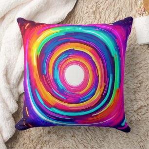 Colour Vortex: Dynamic Design Cushion