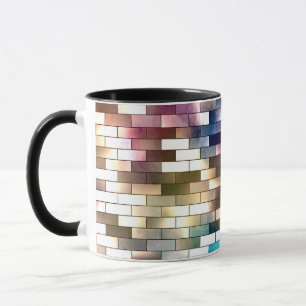 Colour Wall Brick Background Mug