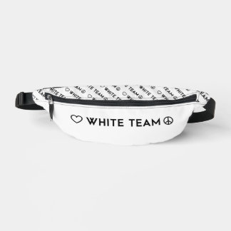 Colour War White Team Hair Accessory Bum Bags