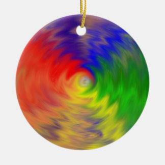 Colour warp 9 ornament