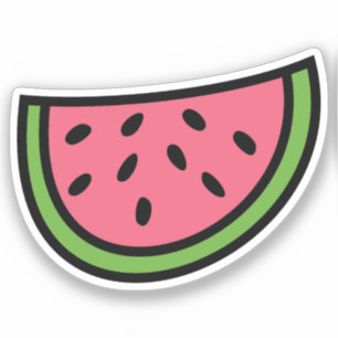 Colour Watermelon Clipart Custom-Cut Vinyl Sticker