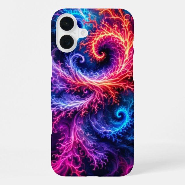 Colour wave Swirl iPhone Case (Back)