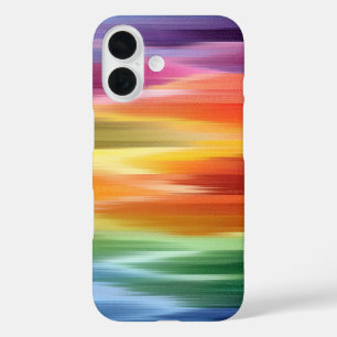 Colour Waves Design iPhone 16 Case