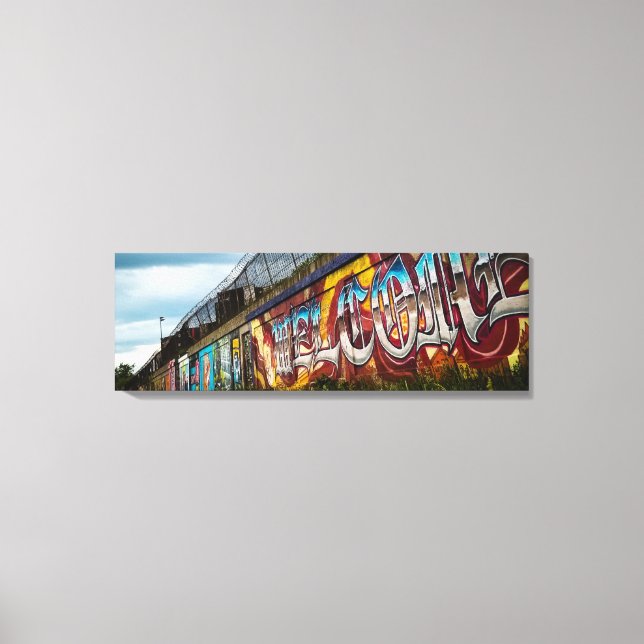 Colour Welcome | Mural | Street Art | Chicago 2020 Canvas Print (Front)