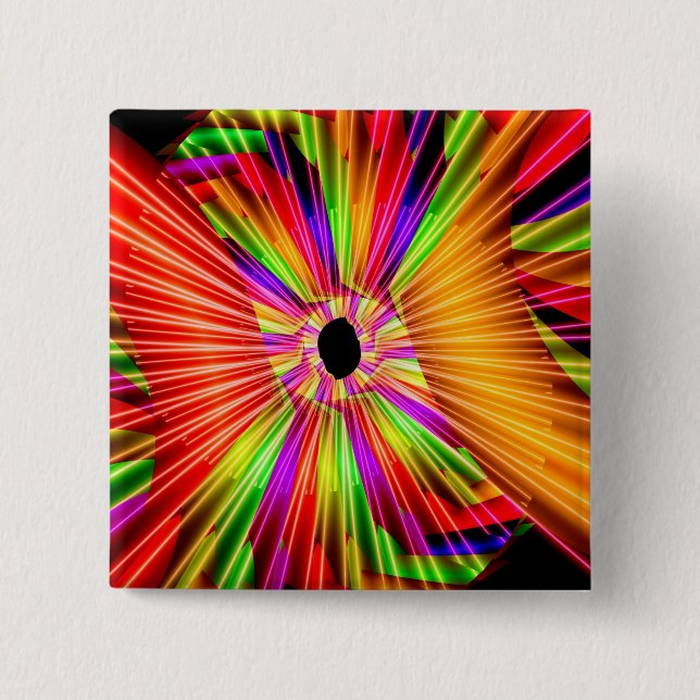 Colour Wheel 15 Cm Square Badge (Front)