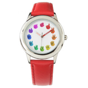 Colour wheel asl sign language numbers watch