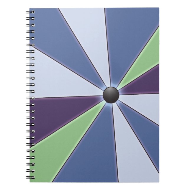 Colour Wheel blue Notebook (Front)