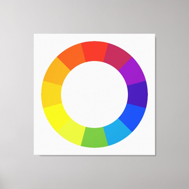 colour wheel canvas print (Front)