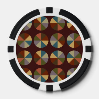 Colour Wheel Dark Red Poker Chips