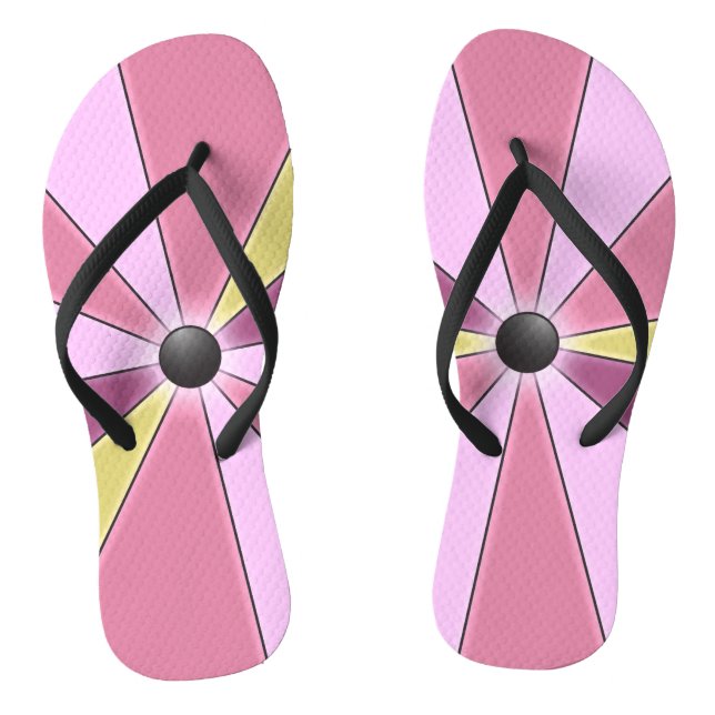 Colour Wheel Flip Flops (Footbed)