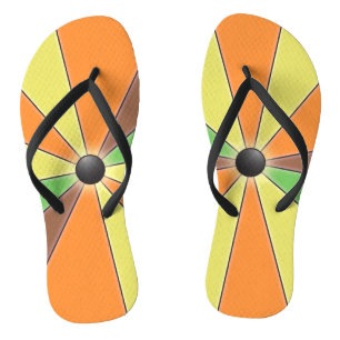 Colour Wheel Flip Flops