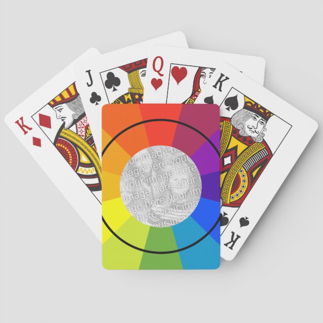 colour wheel playing cards (Back)