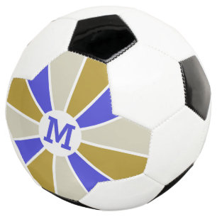 Colour Wheel / Rays custom monogram soccer ball