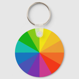 colour wheel theory school science hue disc light  key ring