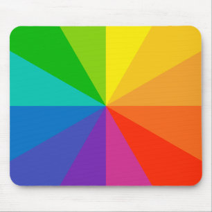 colour wheel theory school science hue disc light mouse mat