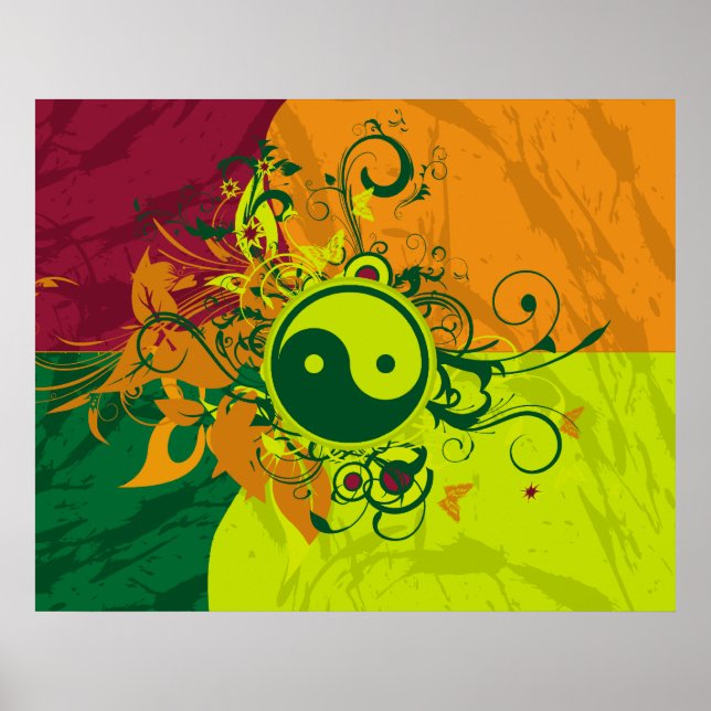 Colour Yin Yang Poster (Front)