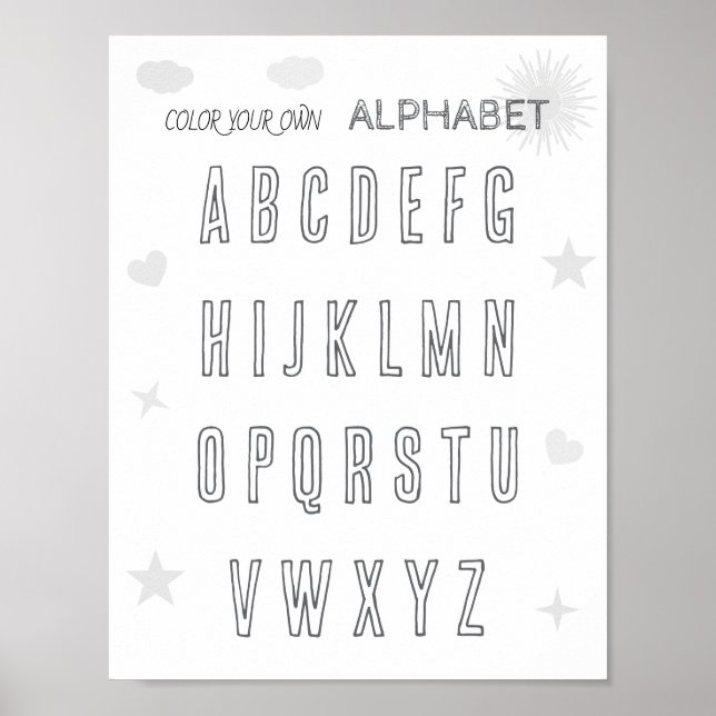 Colour you own ABC  Poster (Front)