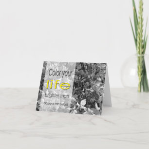 Colour Your Life Notecard (blank inside)